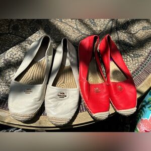 Lot of Coach Leather Espadrilles